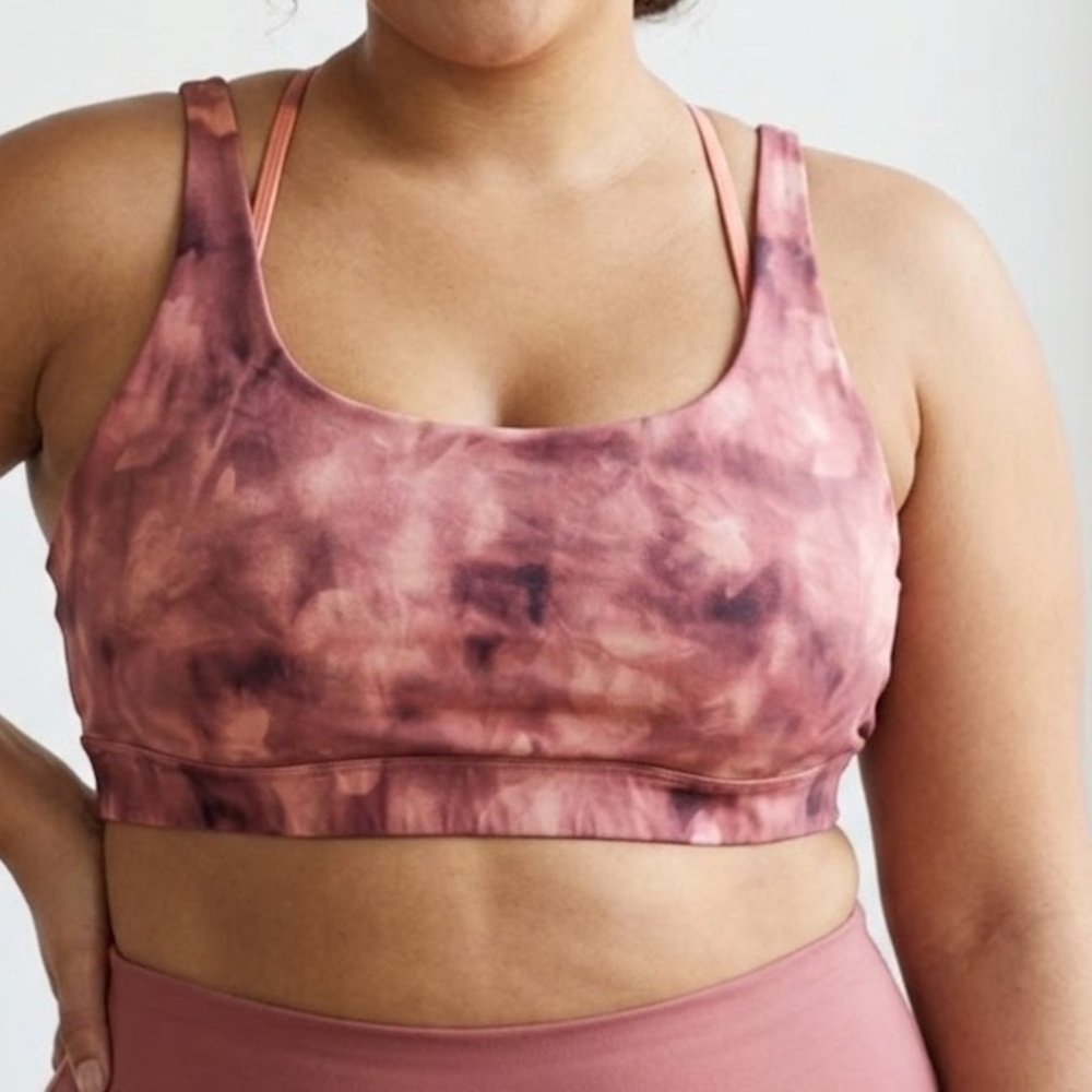 Athleta Exhale Tie Dye Sports Bra 3XL
